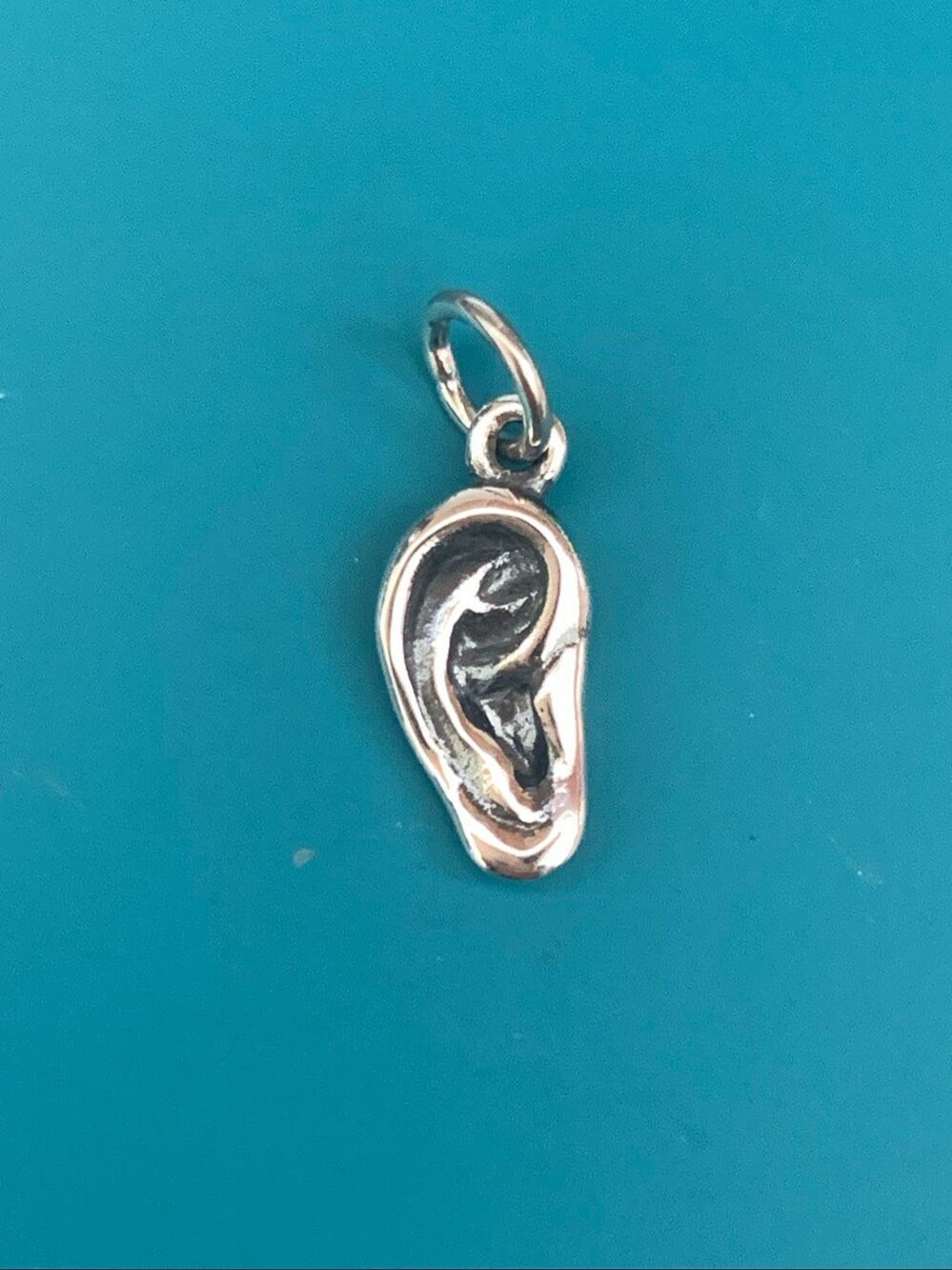 .925 Ear Sterling Silver Jewelry Charm #hearing #body